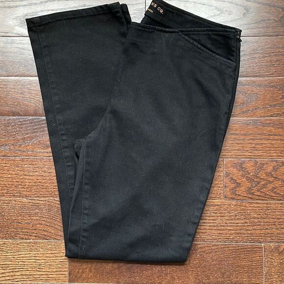 Ralph Lauren Lauren Jeans Co Womens Side Zip Denim Dress Jeans Pants‎ Black 8 - Picture 10 of 10